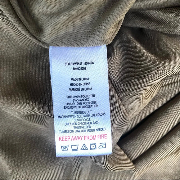 Jason Wu Engracia Long Sleeve Backless Plunge Midi Dress Tan Size Medium Sexy - Picture 11 of 14